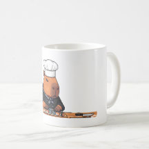 Pixel Art Capybara Chef Mug