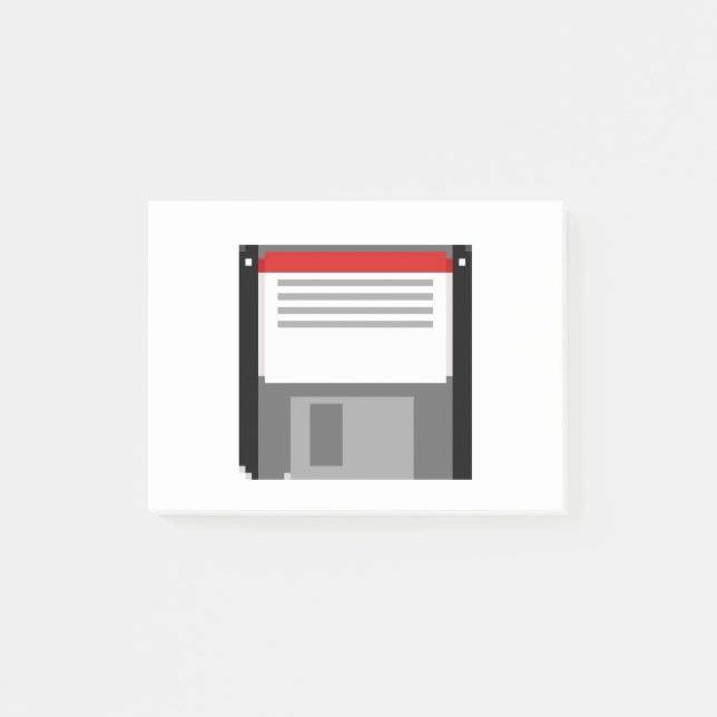 Pixel art floppy disc post-it notes (Front)