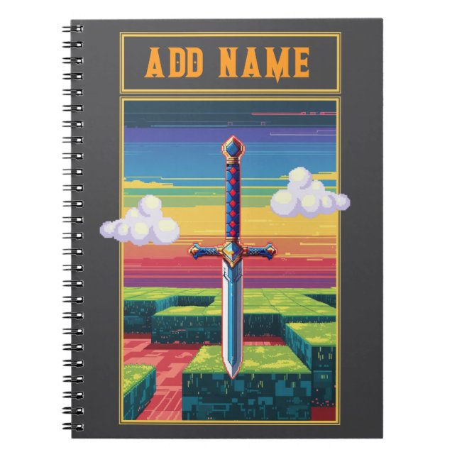 Pixel Art Gaming Notebook (Front)