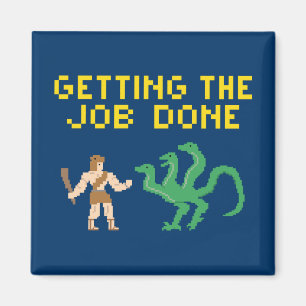 Pixel Art Hercules - Magnet