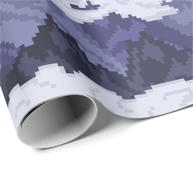 Pixel Art Mountain Landscape Pattern Wrapping Paper (Roll Corner)