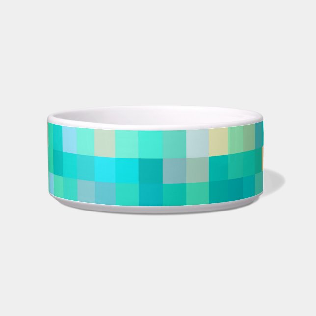 Pixel Art Multicolor Pattern Bowl (Right)