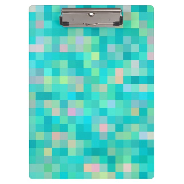 Pixel Art Multicolor Pattern Clipboard (Front)