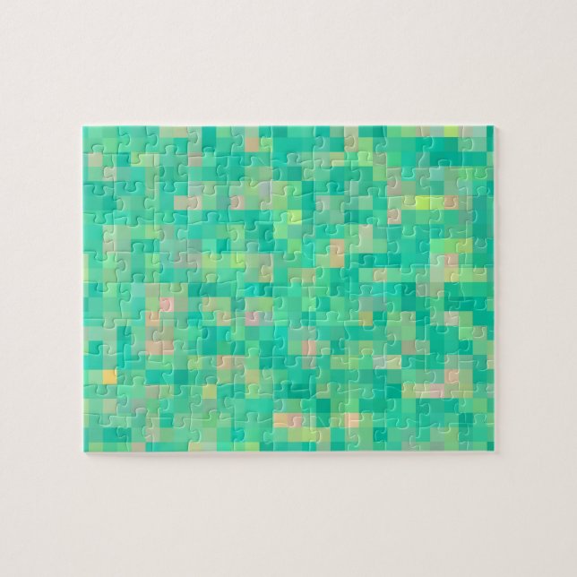 Pixel Art Multicolor Pattern Jigsaw Puzzle (Horizontal)