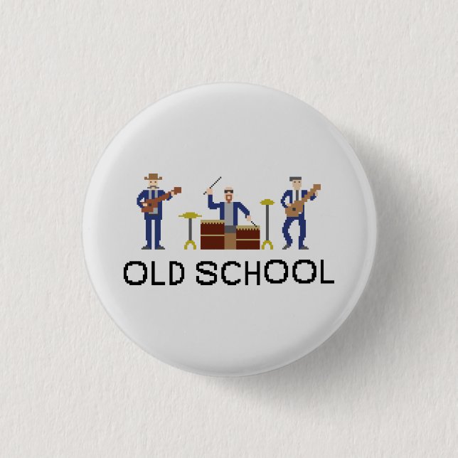 Pixel Art - Power Trio - Button (Front)