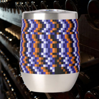 Pixel Art Stemless Wine Tumbler – Retro Vibes