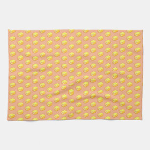 Pixel Art Sugary Battenberg Cake Pattern Kitchen Towel