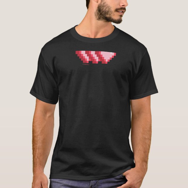 Pixel Art Three Hearts Video Game Style T-Shirt (Front)