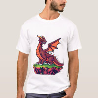 Pixel Art Vintage Dragon