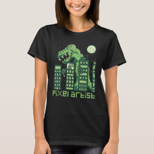 Pixel Artist Monster Style Retro Computer Game  2 T-Shirt