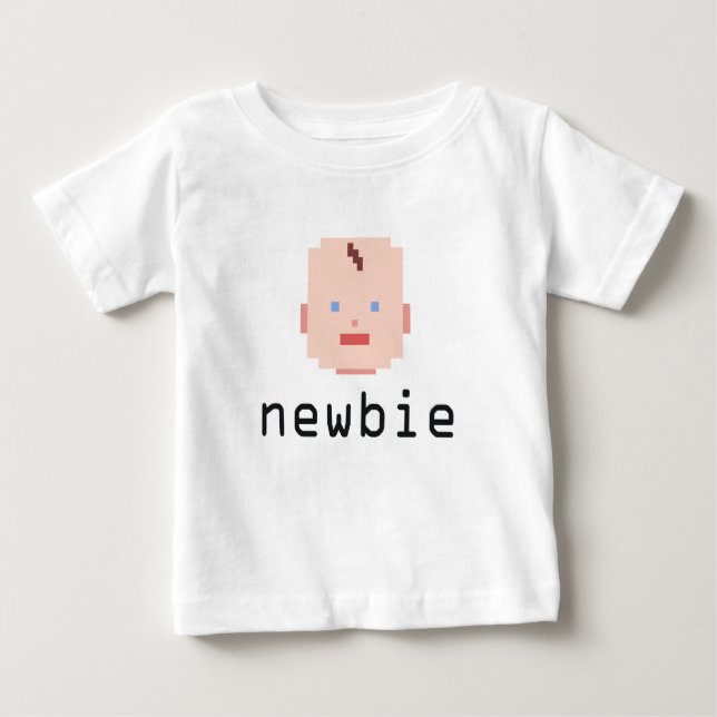 Pixel Baby Newbie T-Shirt (Front)