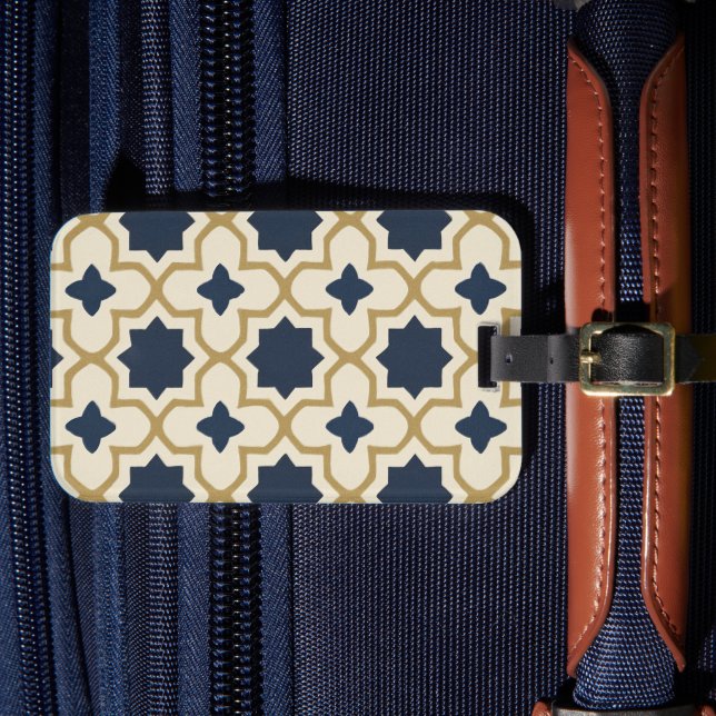 Pixel Bloom Luggage Tag (Front Insitu 4)