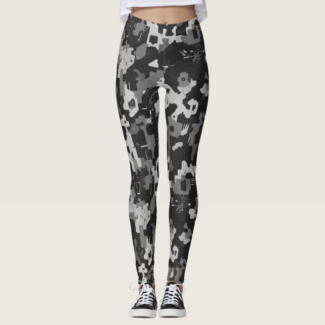Pixel Camo Stealth Leggings (Front)