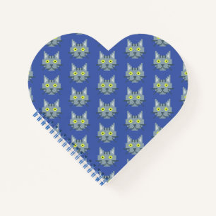 Pixel Cat Pattern Notebook