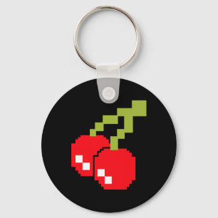 Pixel Cherries 80s Video Game Costume Easy Group H Keychain