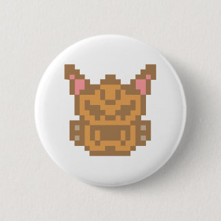 Pixel Chihuahua Dog 2 Inch Round Button