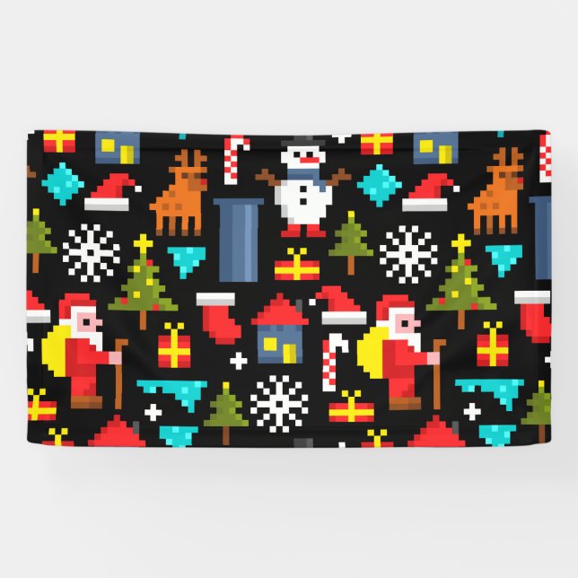 Pixel Christmas Banner (Horizontal)