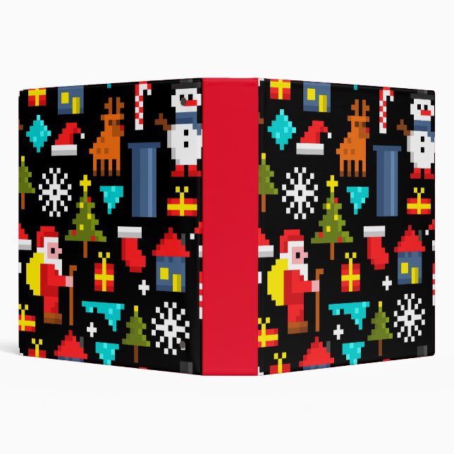 Pixel Christmas Binder (Background)