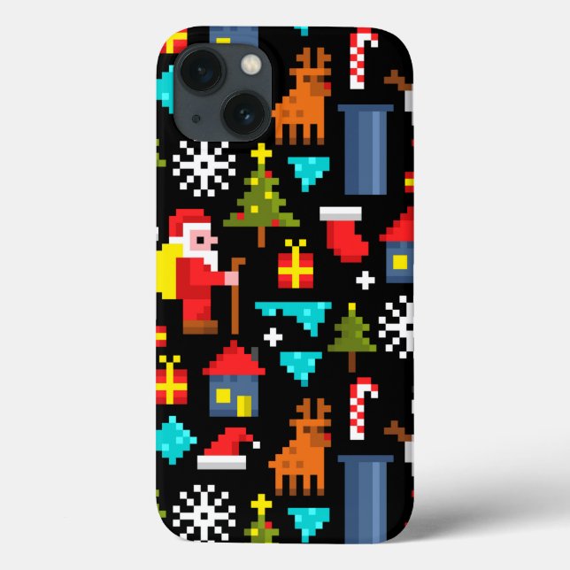 Pixel Christmas Case-Mate iPhone Case (Back)