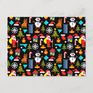 Pixel Christmas Postcard