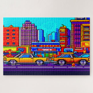 pixel city jigsaw puzzle