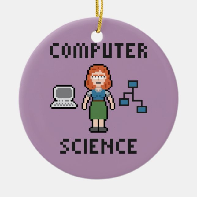 Pixel Computer Science - Femme - Ornement du cercl (Devant)