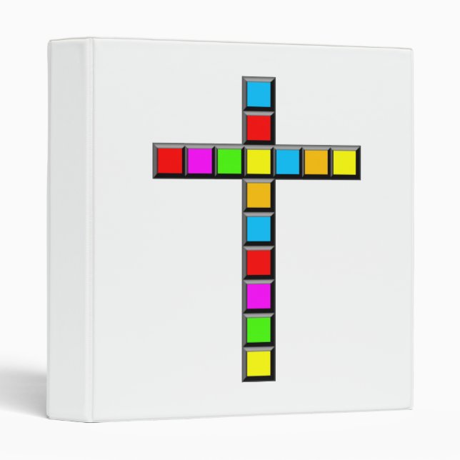 Pixel Cross Binder (Front/Spine)