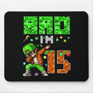 Pixel Dab Gamer Style Birthday Gift For Boys 15  Mouse Pad
