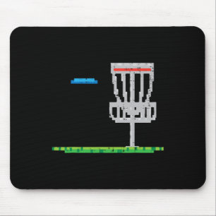 Pixel Disc Golf Frisbee Golfer Frolf Men Boys Kids Mouse Pad