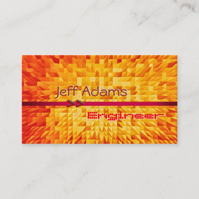 Pixel Fantastic Series / Engineer / Business Cards (Front)