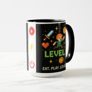 Pixel Gamer Mug – Level Up Retro Gaming Style