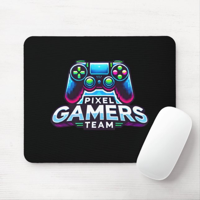 Pixel Gamers Team – Future Pro Gamer Mouse Pad (With Mouse)