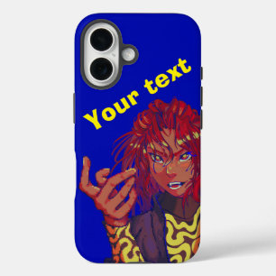 Pixel girl changing iPhone 16 case