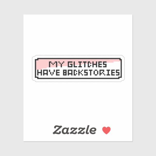 Pixel Glitch Chat – Funny Retro Gamer (Sheet)