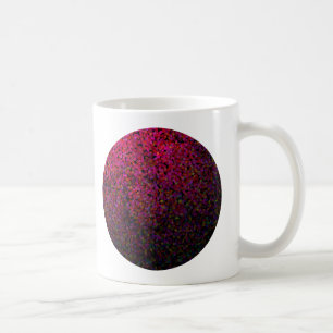 Pixel Glitch Red Coffee Mug