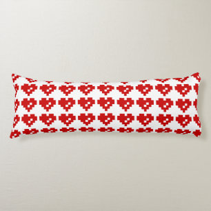 Pixel Heart 8 Bit Love Body Pillow