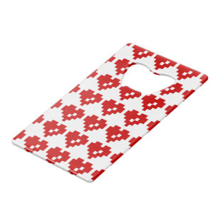 Pixel Heart 8 Bit Love Credit Card Bottle Opener