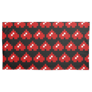 Pixel Heart 8 Bit Love Pillow Case