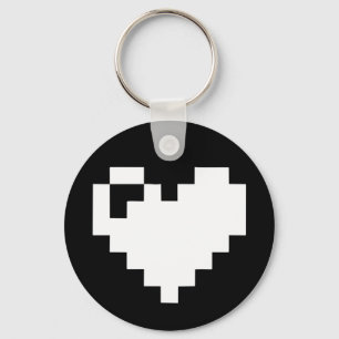 Pixel Heart 8 bits Keychain