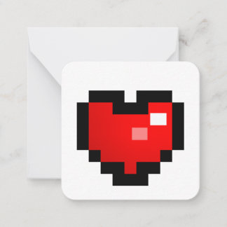 PIXEL HEART CARD