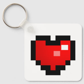 PIXEL HEART KEYCHAIN