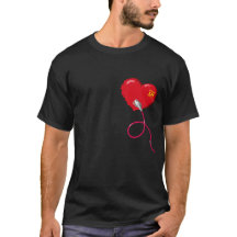 Pixel Hearts connected Matching couple Right 