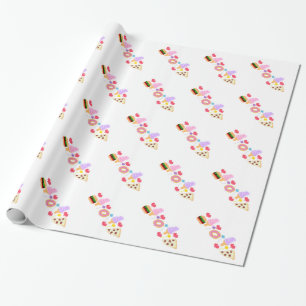 Pixel Junk Food Art Wrapping Paper