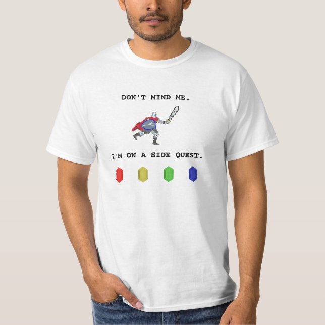 Pixel Knight Side Quest T-Shirt (Front)