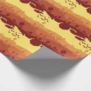 Pixel Landscape Pattern Wrapping Paper
