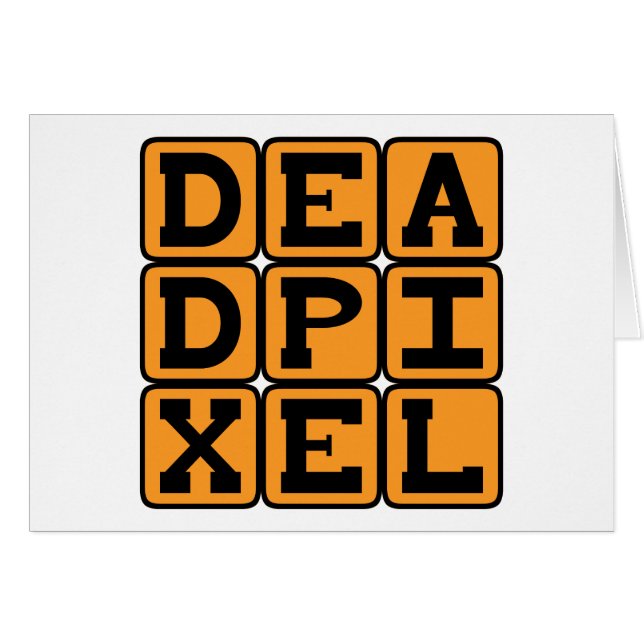 Pixel mort, image brûlée (Devant horizontal)