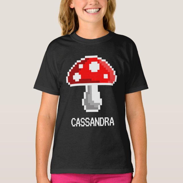 Pixel Nom du champignon T-shirt (enfant) (Devant)