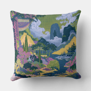 Pixel patio α_Type none Throw Pillow