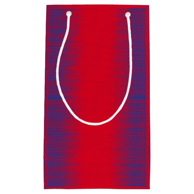 Pixel pattern 01.B.bw.Red BG Small Gift Bag (Front)