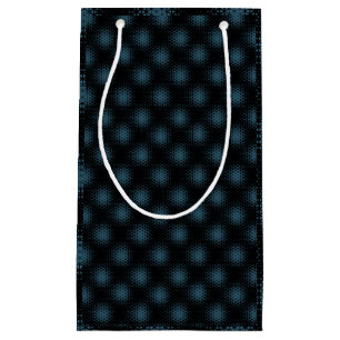 Pixel Pattern 10.B.bw Black BG Small Gift Bag